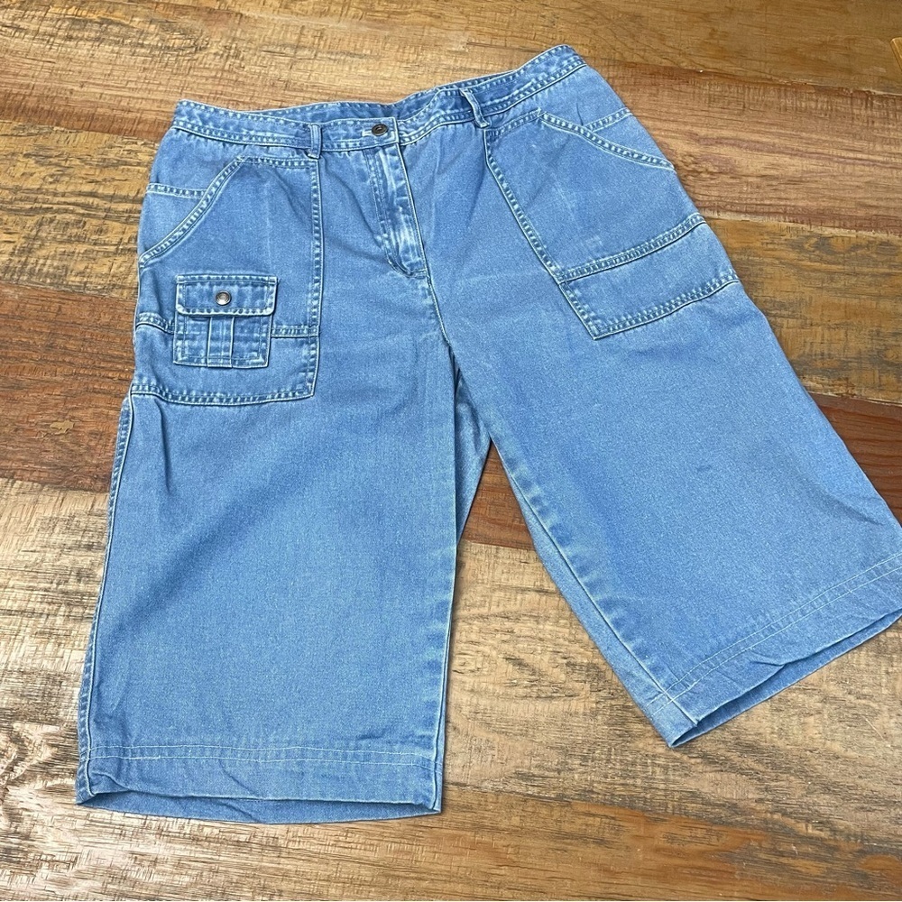 Vintage Lauren Ralph Lauren 12 Petite Crop Denim Pants shorts hemmed